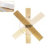 Led-wandlamp voor binnen, 52 cm, hout, moderne hallamp, up en down, 17 W, indirect 3000 K, warmwit, wandverlichting voor woonkamer, slaapkamer, hal, trappenhuis