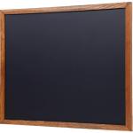 Houten ingelijst schoolbord - Premium magnetisch 18 x 22 rustiek krijtbord, geweldig met gewone of vloeibare krijtmarkers, niet-poreus wandhangend schoolbordbord