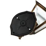 Elegante buitenlamp wand aluminium IP44 E27 in zwart koper TIROL wandlamp buiten tuinhuis