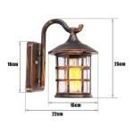 wandlamp, ijzer, rustiek, antieke look, buiten, waterdicht, vintage, wandlamp, hal, lichtbruin