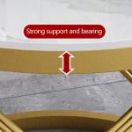 Bijzettafel ronde salontafel met delicate patronen sterke stenen platen en niet-roestende metalen frames voor thuis woonkamer