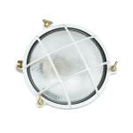 Buitenlamp Wandlamp Messing Glas Ø 21 cm E27 RVS IP64 Witte Huis Tuin Balkon Wandlamp Buiten