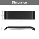 LED wandlamp binnen zwart wandlamp modern up down licht wandverlichting koud wit 6000K trapverlichting 16W IP44 ganglampen voor woonkamer slaapkamer gang van aluminium