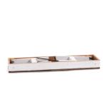 Opvouwbare zitbank Aldo | 112x48x28cm (BxHxD), gerecycled hout | rustieke houten bank, keukenbank gemaakt van massief hout, bijzetbank, gangbank, tuinbank | kleur: 06 wit landhuis