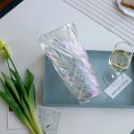 Glazen bloemenvaas, moderne minimalistische vaas, Scandinavisch glas, bloemen, handgemaakte bloemarrangement, decoratie, hydrocultuur, ornament voor thuis, eettafel, cadeau voor br