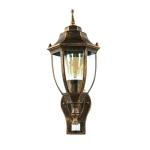 Buitenlamp met bewegingsmelder aluminium in zwart koper IP44 wandlamp huis tuin