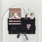 Sleutelhanger muurbevestiging | Zwevende Houten planken met , wandorganizer met , entreeplank sleutelhouder boerderij decoratie voor thuis zakelijk Hotel