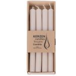 2x4-pack (8 stuks) rustieke vintage staafkaarsen huishoudelijke kaarsen kroonkaarsen landhuisstijl gekleurd 25 cm+staafaansteker. RAL certificaat. Brandduur ca. 10 uur - made in Ge