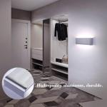 16W LED wandlamp binnen moderne zilveren wandlamp up and down licht IP44 ganglamp gangverlichting voor slaapkamer gang woonkamer trap, enz. Koud wit