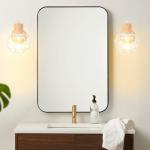 Wandlamp voor binnen, 2 stuks, vintage wandlampen, industriële wandverlichting, E27, retro lamp van kooi, metaal en hout, vintage wandlamp voor woonkamer, eetkamer, slaapkamer, ha