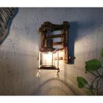 Houten retro verlichting rustieke woonkamer wandlamp slaapkamer muur eenvoudige creatieve wandlamp vintage antiek nostalgie interieur design wandlamp