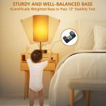 Touch Dimbaar bedlampje met oplaadfunctie, moderne led-tafellamp met USB-poort, E27 tafellamp zwart voor cadeau, slaapkamer, woonkamer, kantoor (incl. 6 W warmwitte ledlamp)