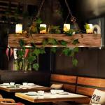 LED retro houten hanglamp Loft kroonluchter industriële hoogte verstelbare vintage marmeren hanglicht ijzer glas metalen lampenkap woonkamer bar café hangende verlichting