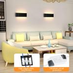 16W LED Wandlamp Binnen Zwart Wandlamp Modern Up Down Licht Muurverlichting Warmwit Trap Verlichting IP44 Ganglampen voor Woonkamer Slaapkamer Gang enzovoort, van Aluminium