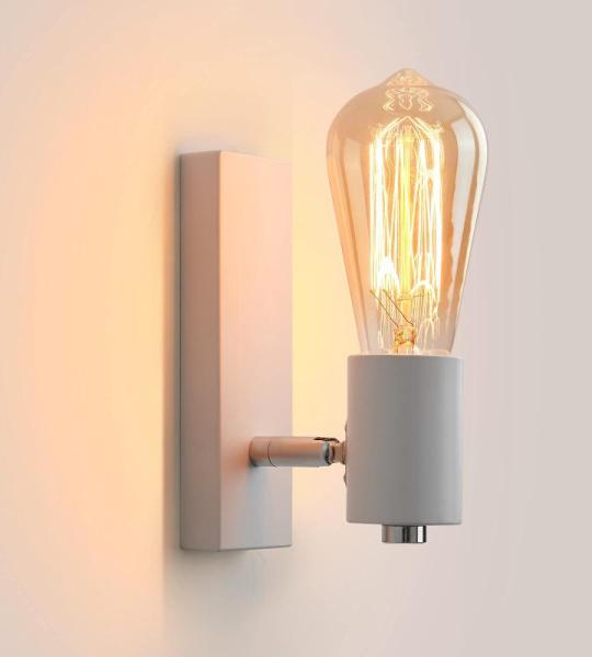Wandlamp voor binnen, industrieel, wandspot, retro design, wandlamp, draaibaar, metaal, vintage wandverlichting voor restaurant, keuken, hal, café, kinderen, bar, E27 (zonder lamp