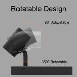Wandlamp, E27, vintage, industrieel, draaibaar, retro, van metaal, wandverlichting voor trap, hal, slaapkamer, woonkamer, keuken, zwart, lamp niet inbegrepen