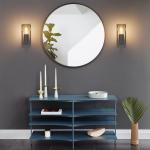 Wandlamp, E27, vintage, industrieel, draaibaar, retro, van metaal, wandverlichting voor trap, hal, slaapkamer, woonkamer, keuken, donkergrijs, lamp niet inbegrepen
