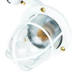 Wandlamp outdoor glas messing wit IP64 voordeur tuin B: 14 cm E27 rustieke maritiem nostalgische lantaarn wandlamp buiten Santorin