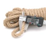 Jute touw, 10 mm dik, 10 m, tuinhenneptouw, bruin jute touw voor kattenkrabpaal, 10 mm rustiek decoratief henneptouw voor doe-het-zelf knutselen, ophangen en decoraties
