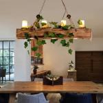 LED retro houten hanglamp Loft kroonluchter industriële hoogte verstelbare vintage marmeren hanglicht ijzer glas metalen lampenkap woonkamer bar café hangende verlichting