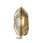 SERIFOS Buitenwandlamp messing glas IP64 voor tuin terras Ø24 cm E27 max. 18 W rustieke maritieme ronde buitenlamp muur