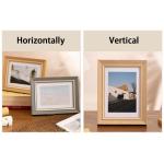 Fotolijsten Vintage hout 15x20 Vintage Chabby Chic fotolijst portretlijst met standaard & wandhouder voor 1 foto (XK03509,8 inch)