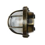 Buitenwandlamp glas echt messing roestvrij IP64 rustieke wandlamp maritiem buitenlamp terras balkon huismuur
