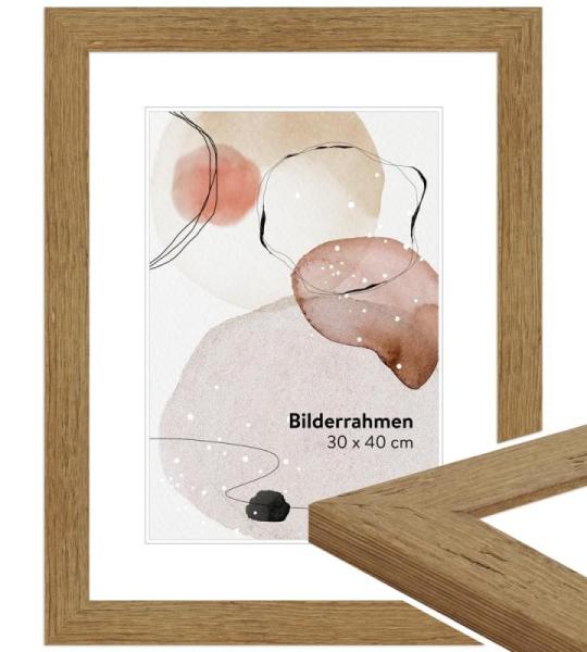 Fotolijst Strandhuis Stijl 20x20cm I Kleur: Eik I Rustiek Houten Fotolijst Landelijke Stijl I Made in Germany I H750