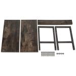 2-Tier Spice Rack Industriële Counter Plank Desktop Opslag Organizer Staand Kruidenrek voor Aanrecht Keuken Kantoor Woonkamer Desktop Donkergrijs TLJ002G