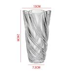 Glazen bloemenvaas, moderne minimalistische vaas, Scandinavisch glas, bloemen, handgemaakte bloemarrangement, decoratie, hydrocultuur, ornament voor thuis, eettafel, cadeau voor br
