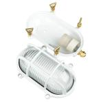 Buitenwandlamp van messing wit golvend glas IP64 weerbestendig solide maritim E27 buitenlamp balkon voordeur binnenplaats terras buiten
