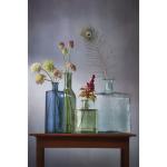 Glazen fles Guan - H26 x Ø21 cm - gerecycled glas - groen