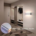 16W LED wandlamp binnen moderne zilveren wandlamp up and down licht IP44 wandverlichting gangverlichting voor slaapkamer gang woonkamer trap, enz. Warm wit