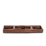 Opvouwbare zitbank Aldo | 112x48x28cm (BxHxD), gerecycled hout | rustieke houten bank, keukenbank gemaakt van massief hout, bijzetbank, gangbank, tuinbank | kleur: 02 lichtbruin