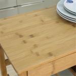 Bamboos Keukenserveerwagen, opbergwagen met kast, eenvoudige beweging