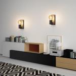 Wandlamp, E27, vintage, industrieel, draaibaar, retro, van metaal, wandverlichting voor trap, hal, slaapkamer, woonkamer, keuken, zwart, lamp niet inbegrepen