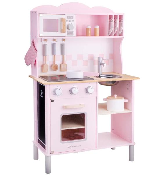 11067 kitchenette modern met elektrisch kookplaatlemmet, 3 jaar, roze