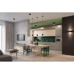Orbis Hanglamp met cilindrische kap, plafondlamp, woonkamer, eetkamer, lamp, keuken en hal, van aluminium in zwart, 10 x 10 x 110 cm