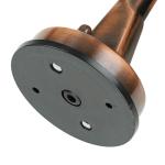 Buitenlamp muur in koper antiek glas messing massief E27 IP64 Maritiem Santorin wandlamp buiten huis tuin