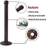 Regal Halterung, 4-Pack schwimmende Regal Halterung Rustikale Wand montiert, industrielle Rohr Regal Regal Heavy Duty Support Hardware für Holz (8",Bronze)