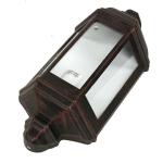 Wandlamp buiten bruin, wandlamp buiten E27, balkon, terras, IP44, weerbestendig, D:9,5 cm, huismuur, scheepslamp, buitenlamp maritiem antiek