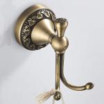 Handdoekhaak antiek, kledinghaak messing, garderobehaken handdoekhouder rustiek retro met boren wandmontage landhuisstijl nostalgie voor douche