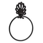 Antiek Bad Accessoires Set gietijzeren toiletrolhouder handdoekring Rustieke badkamer muur gemonteerd