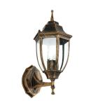 Rustieke wandlamp buiten in zwart koper E27 IP44 buitenlamp binnenplaats tuin balkon terras LYON