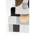 Design vaas Abstract Lady, zwart/wit/grijs, bloemenvaas, decoratievaas, pot voor bloemen, tafelvaas, 43 cm