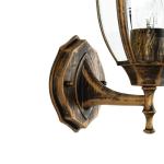Rustieke wandlamp buiten in zwart koper E27 IP44 buitenlamp binnenplaats tuin balkon terras LYON