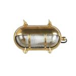 Wandlamp buiten messing glas IP64 terras ingang B: 21 cm E27 riffel scheepslamp maritiem rustieke buitenwandlamp tuin SKIATHOS