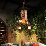 Hanglamp Vintage Hangende Verlichting Eetkamer Kroonluchter Binnen Retro Industriële Hangende Lamp Van Hout Metaal Glazen Lampenkap E27 Plafondverlichting Bar Hoogte Verstelbaar P