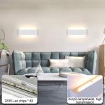 16W LED wandlamp binnen moderne wandlamp wit met up and down licht IP44 binnenverlichting gangverlichting voor slaapkamer gang woonkamer trap, enz. Warm wit