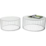 Bijzettafel, Set Van 2, Wit
